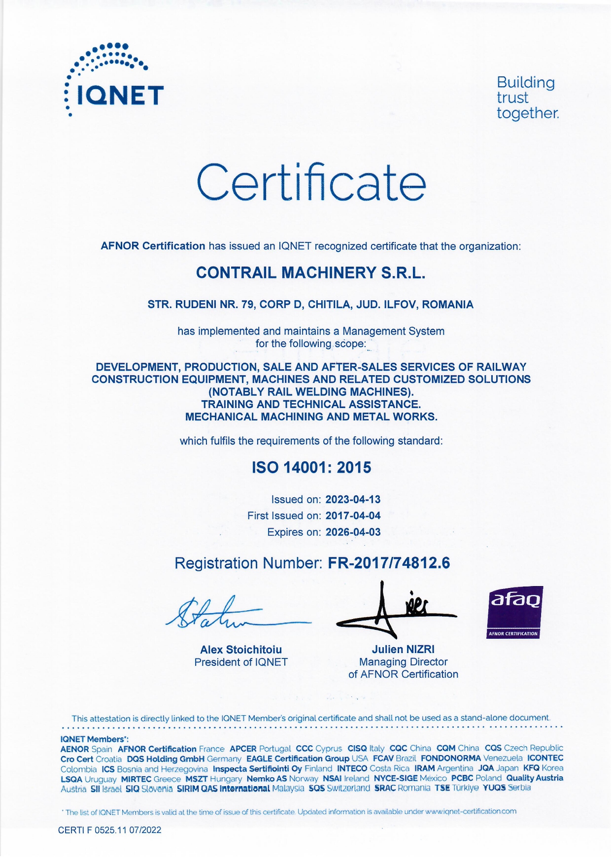 IQNet - ISO 14001 Certificate_page-0001 (1)